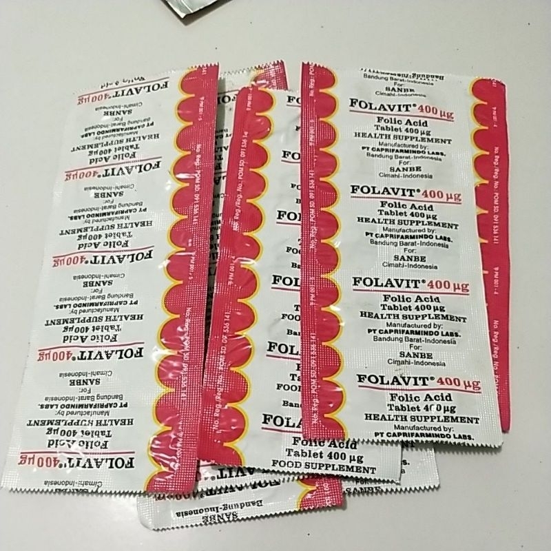 Folavit 400mg / strip