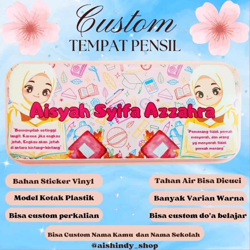 

Custom Tempat Pensil Kompartemen/Sekat Terbagi