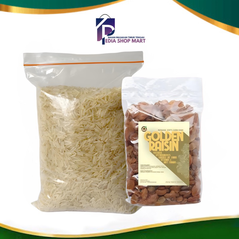 

Beras Basmati 1Kg + Gratis Kismis Golden Raisin
