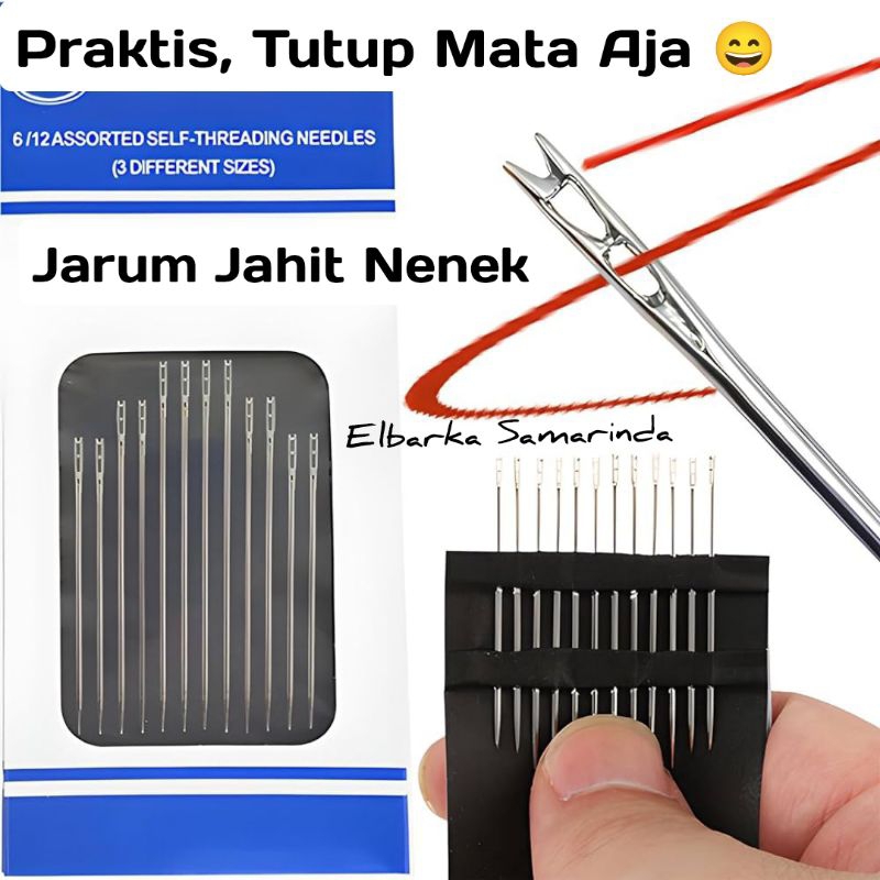 EBS-146B JARUM JAHIT TANGAN PRAKTIS / JARUM JAHIT NENEK / JARUM JAHIT BUTA