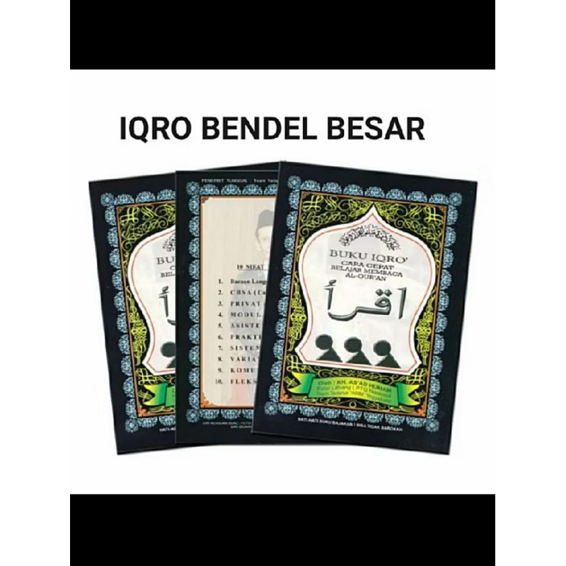 IQRO/IQRO HITAM/IQRO BESAR/IQRO HITAM BESAR