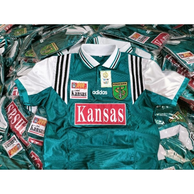 JERSEY RETRO PERSEBAYA KANSAS MITRE LIGA INDONESIA