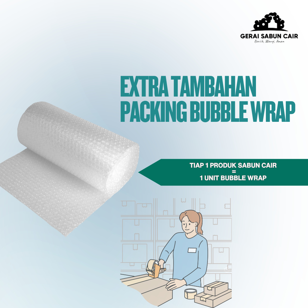 

Bubble Wrap (Extra Tambahan Packing Bubble Wrap)