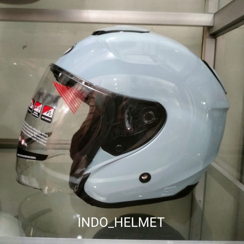 HELM KYT KYOTO R SOLID STEEL BLUE ORIGINAL KYT KYOTO R