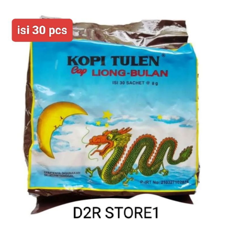 

Kopi Liong cap Bulan khas Bogor tanpa gula isi 30 Pack