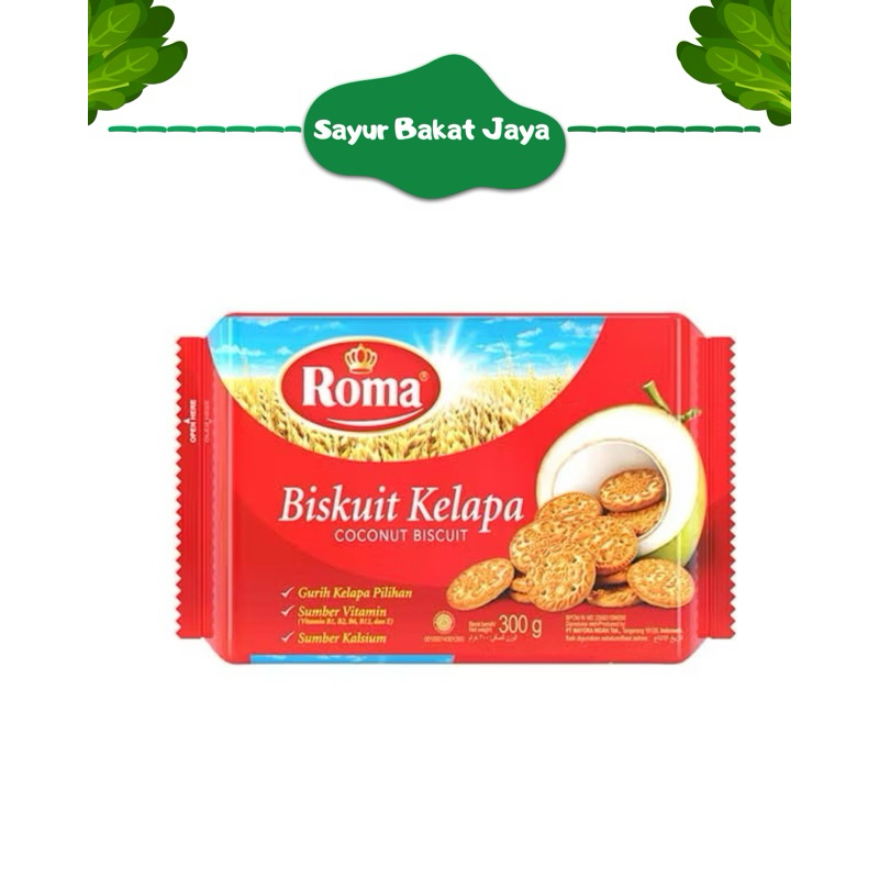 

ROMA BISCUIT KELAPA - Netto 300 GR