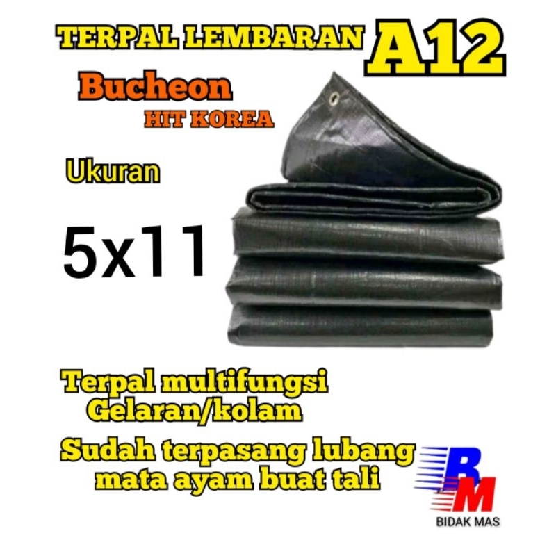 terpal plastik korea A12 5x11 terpal tenda terpal lembaran terpal tebal terpal anti air
