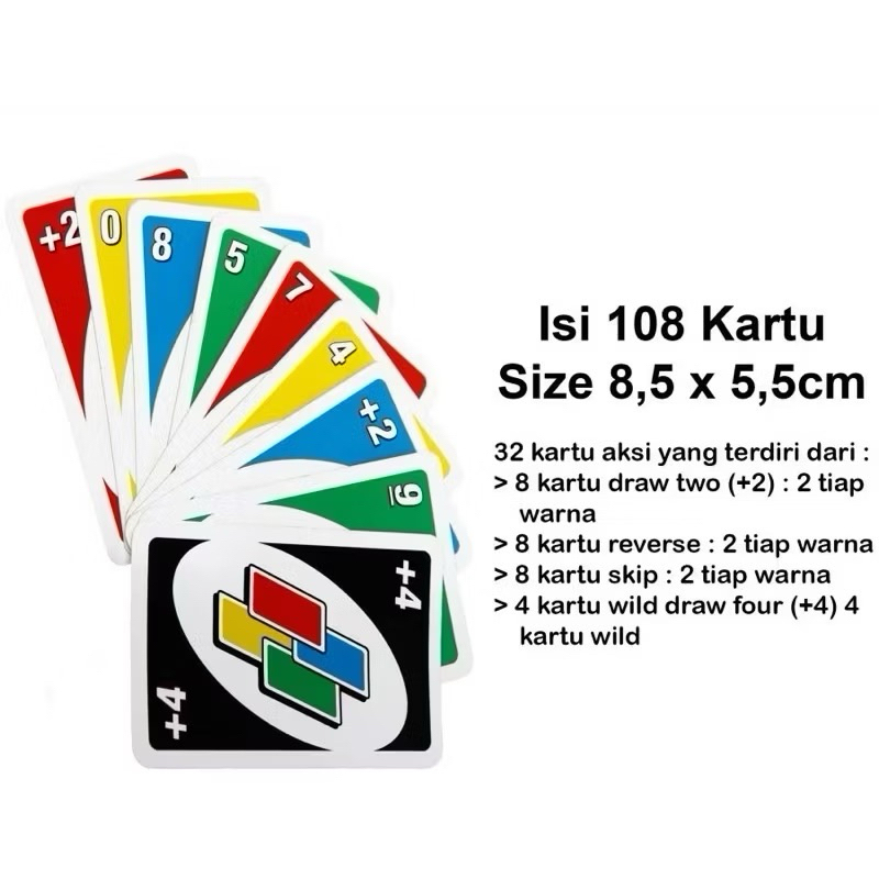Kartu UNO ori game card seru