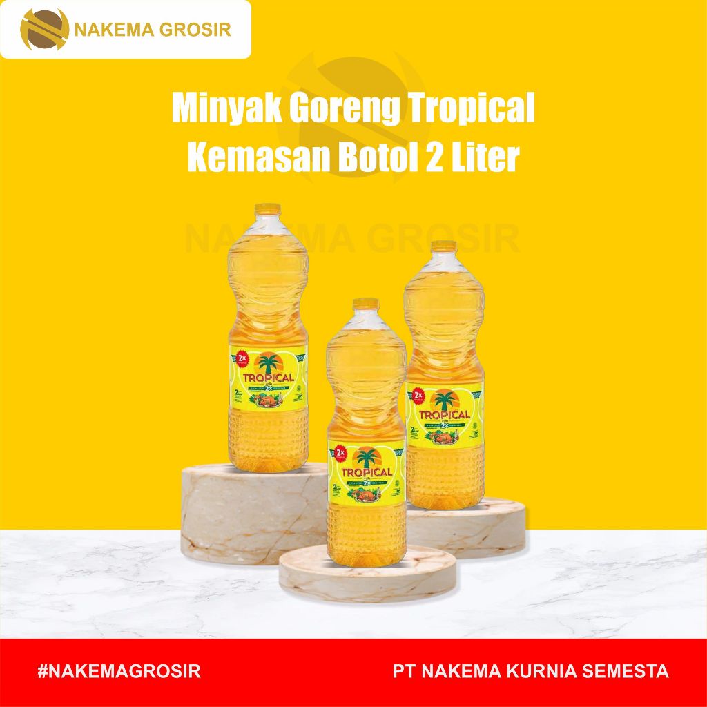 

MInyak Goreng Tropical Kemasan Botol 2 Liter