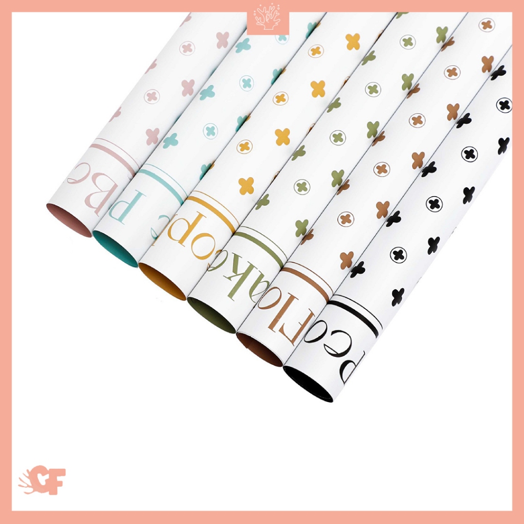 

20 LEMBAR Kertas Buket Bunga Motif Pastel BI Color Buket Bunga Flower Wrapping Cellophane KB6168