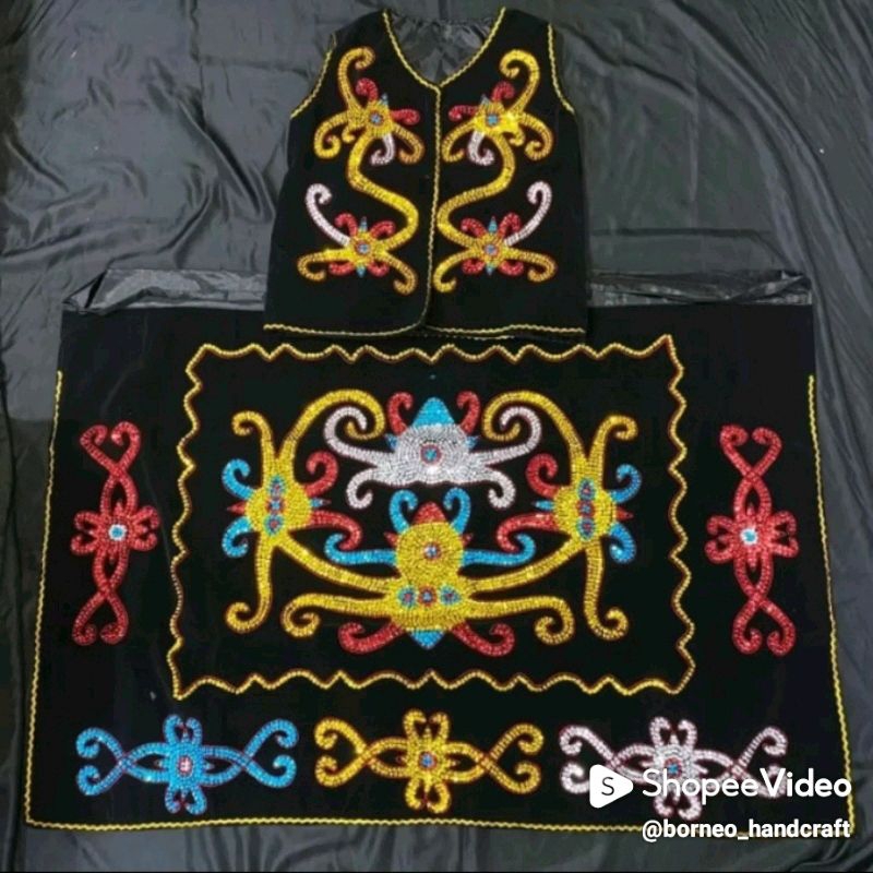 BAJU DAYAK DEWASA KALIMANTAN KHAS KENYAH // BAJU ADAT DAYAK KENYAH