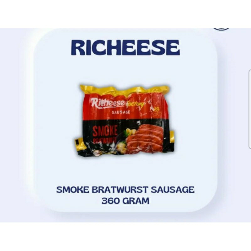 

Richeese Smoke Bratwurst Sausage 360gram