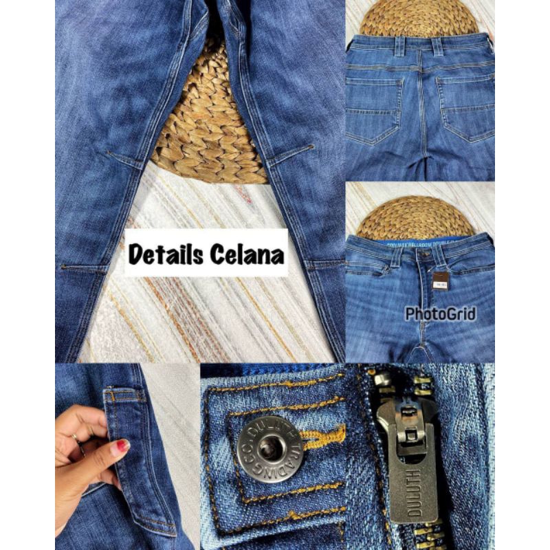 (GITA BRANDED) CELANA JEANS PANJANG DULUTH SOUBLE FLEX JUMBO