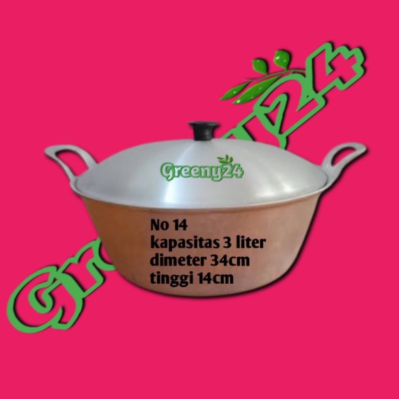 Citel Panci Katel No 14 Serbaguna Memasak Merebus Panci Aluminium