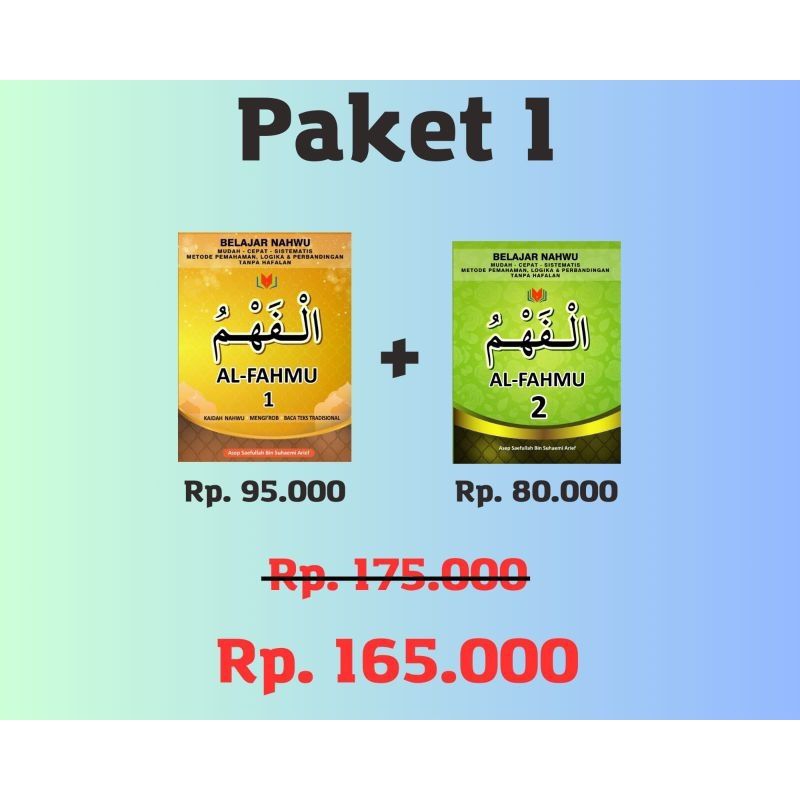 

Paket Nahwu Al-Fahmu jilid 1 dan 2 /original Edisi terbaru Cet. Juli 2024