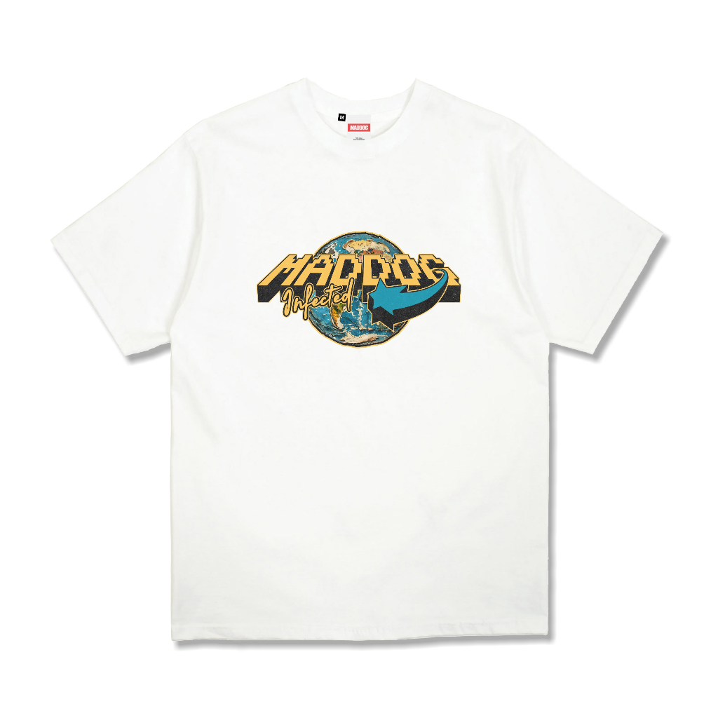 Maddog Infected - Kaos -  Snug White | Kaos Pria Wanita Unisex Putih T-shirt Distro Official Maddog 