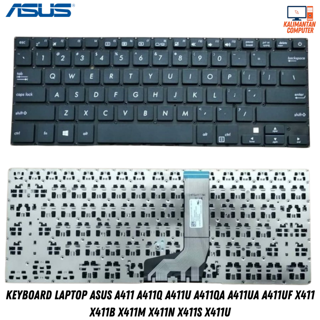 Keyboard Asus A411 A411Q A411U A411QA A411UA A411UF X411 X411B X411M X411N X411S X411U