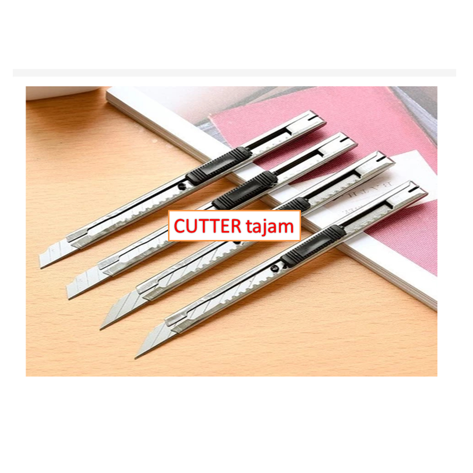 

PISAU KATER TAJAM CUTTER SMALL CUTER KNIFE PISAU KUTER KECIL STAINLESS STEEL