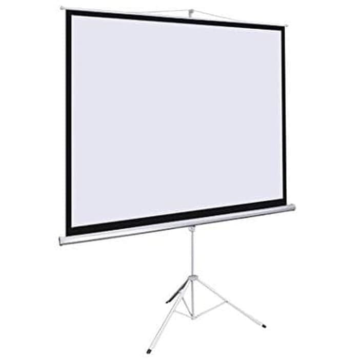 Layar Tripod Tripot Gantung Layar Proyektor 84" x 84" 2.2m x 2.2m