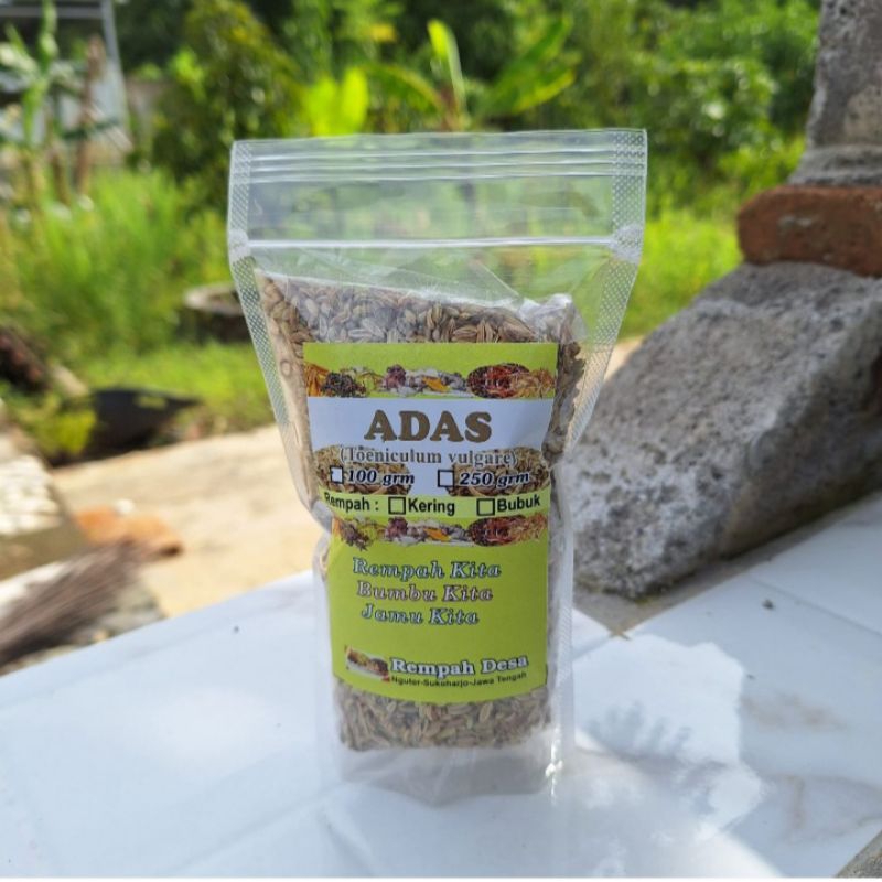 

Adas Manis / Fennel Seed 100 gr Kualitas Premium