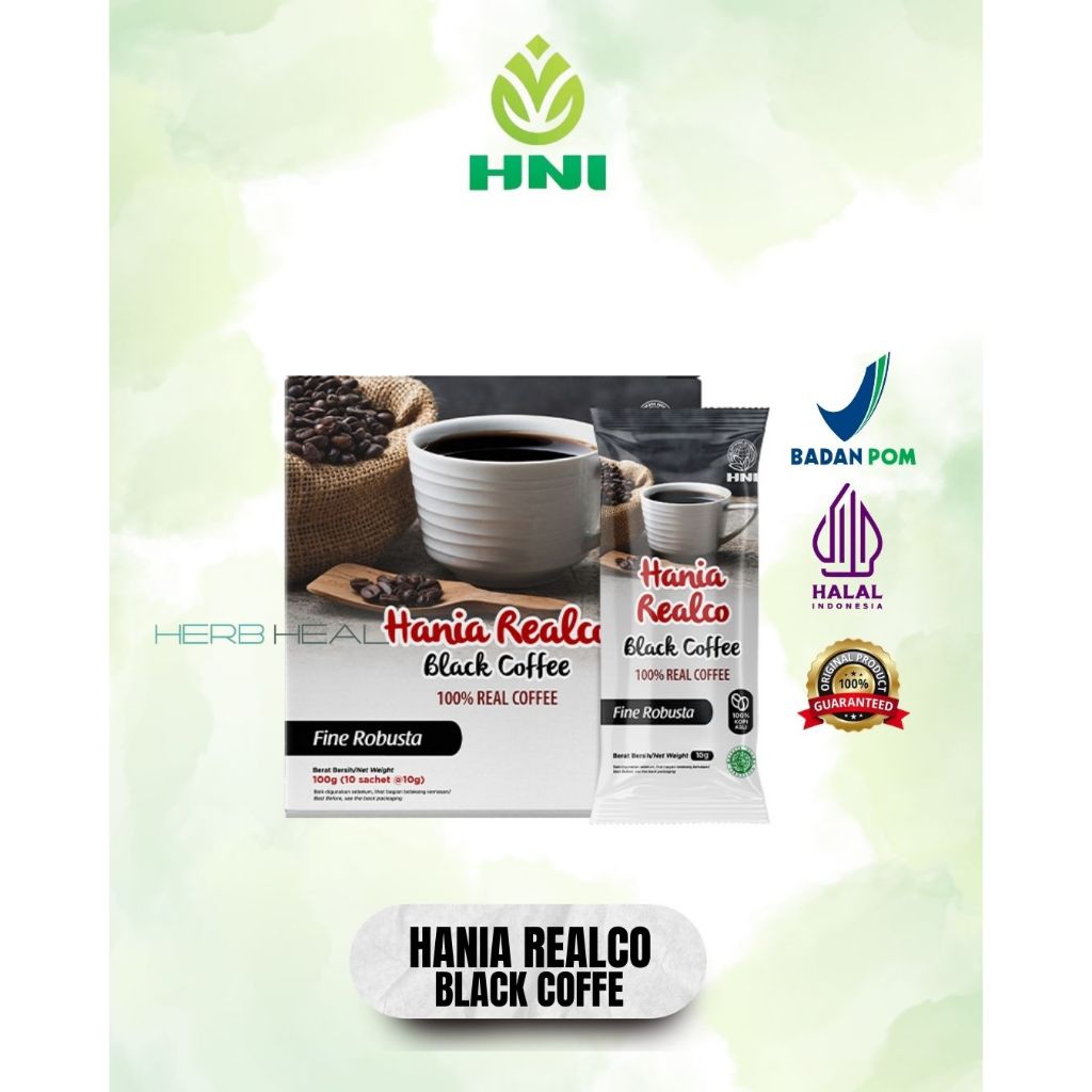 

HANIA REALCO BLACK COFFEE 100% Garansi Asli Produk HNI HPAI