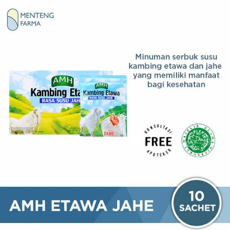 

MINUMAN JAHE MERAH SUSU KAMBING ETAWA JAHE MURAH NETTO 1 BOX ISI 10 SACHET