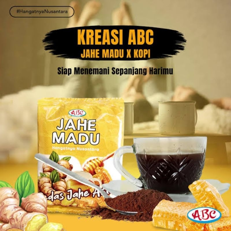 

JAHE MADU ABC SACHET MURAH NETTO 1 PACK ISI 10 SACHET