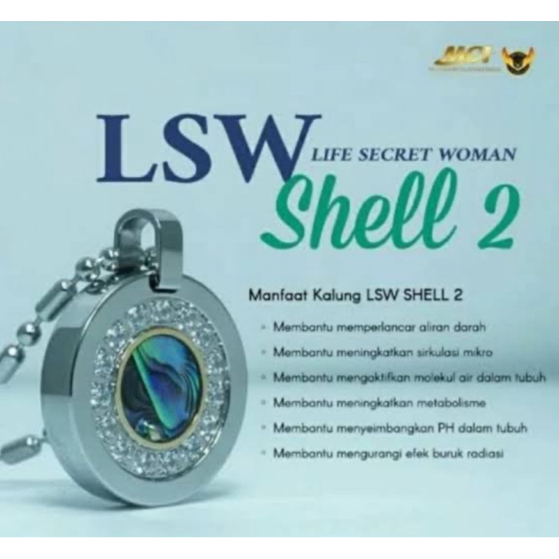 [BACA DESKRPISI] MCI MGI LSW LSWK Life Secret Women Kalung Kesehatan (100% ORI)