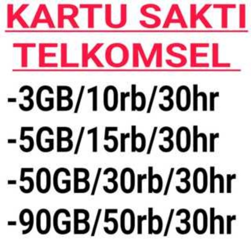 KARTU PERDANA TRI SAKTI PAKET 135GB TARIF PULSA 65.000