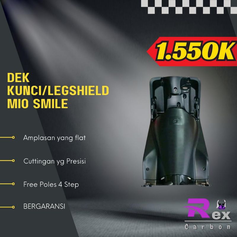Dek Kunci/Legshield Mio Smile Carbon Kevlar