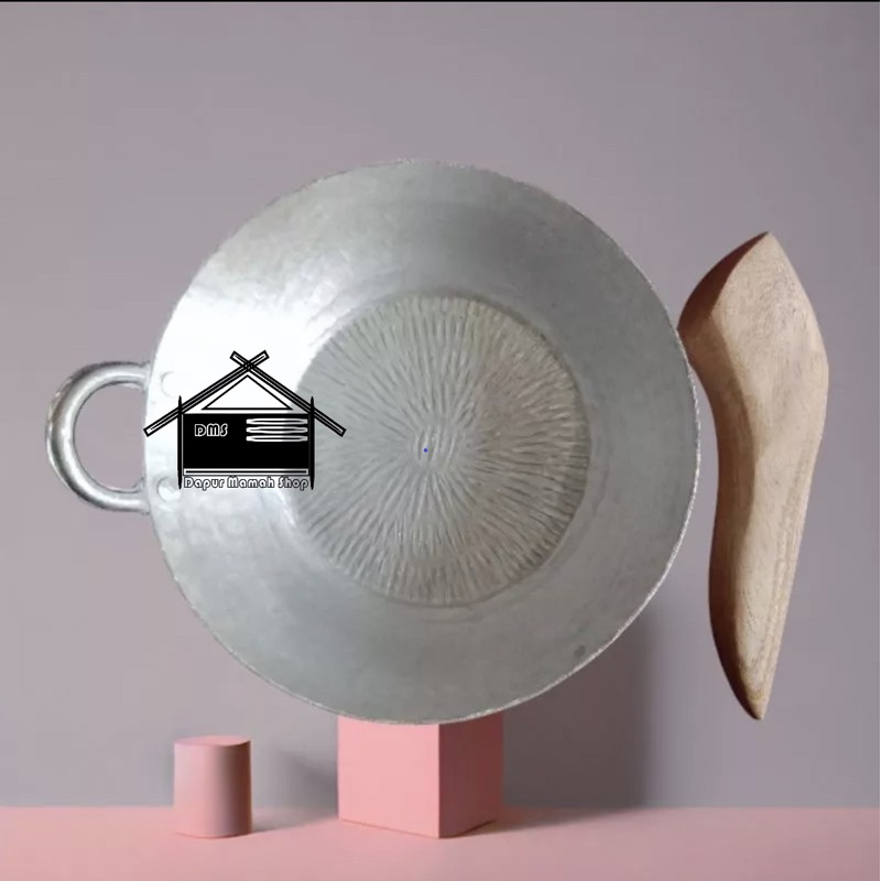 Cobek Kuping / Cobek Pegangan Alumunium Asli Garut + Free Ulekan