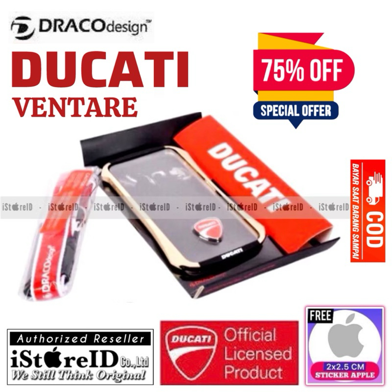 [COD] (Free: Sticker) ORIGINAL DUCATI Ventare Bumper Case fot iPhone 4S 5S SE 6S Plus 7 8 X XR XS 11