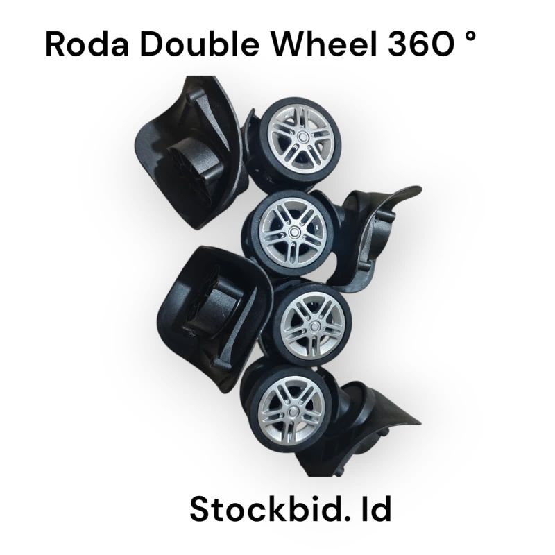 Roda Koper Double Wheel Putar 360°