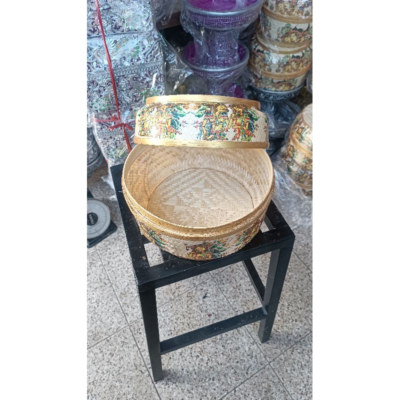 sokasi wayang bulat bambu kulit keben Bali keben wayang