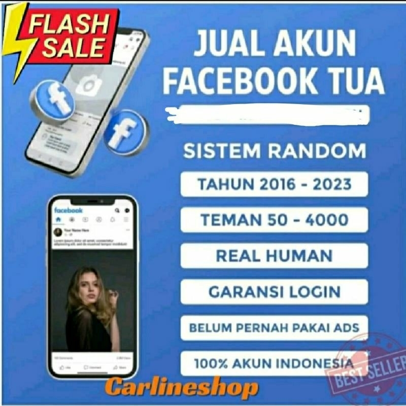 AKUN FB FACEBOOK UMUR TUA/OLD 100%