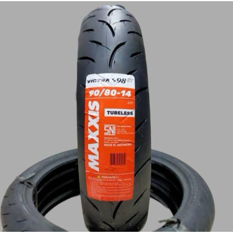BAN LUAR MAXXIS VICTRA RING 14 90/80-14 TUBLES