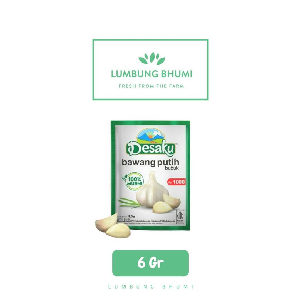 

DESAKU Bawang Putih Bubuk 6 Gr 1 Pcs - Lumbung Bhumi