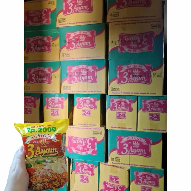

1 Karton isi 24pcs Mi Telur Cap 3 Ayam