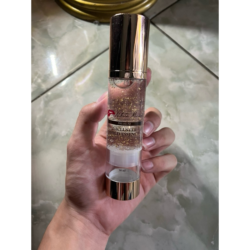 PRELOVED Nikita Mirzani GOLD ESSENCE - Skincare Premium Anti Aging 24K Luster Gold Essence