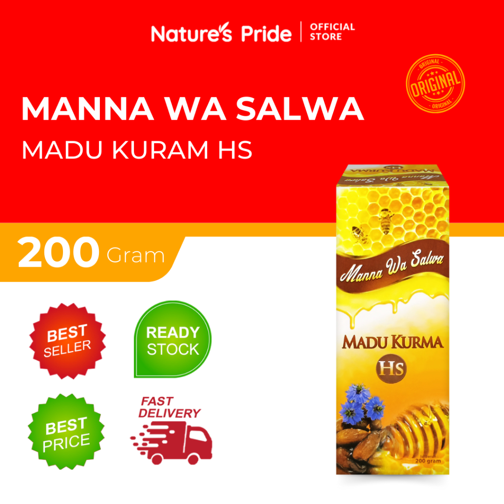 

Madu Kurma HS - Manna Wa Salwa - Madu Alami ISI 200 GR