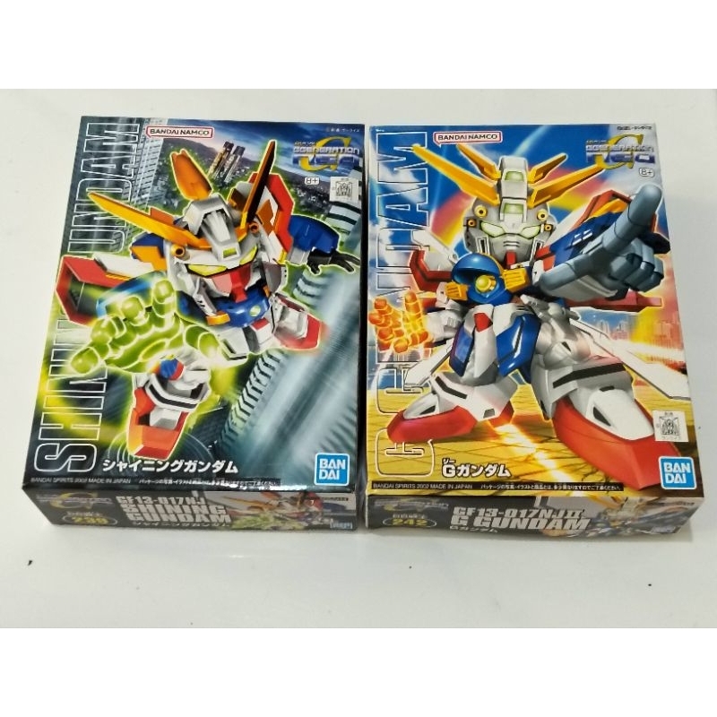 Paket SD Shining Gundam + God Gundam Ori Bandai