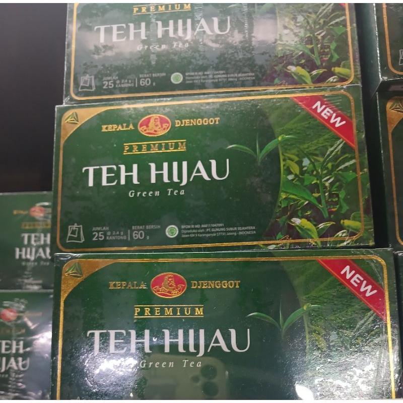 

GREEN TEA TEH CELUP TEH HIJAU PREMIUM 1 BOX ISI 25 kantong.
