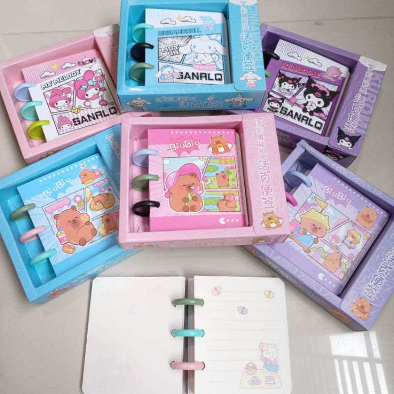 

Note ring tebal CAPYBARA SAN*** 2811R cinnamoroll my melody kuromi