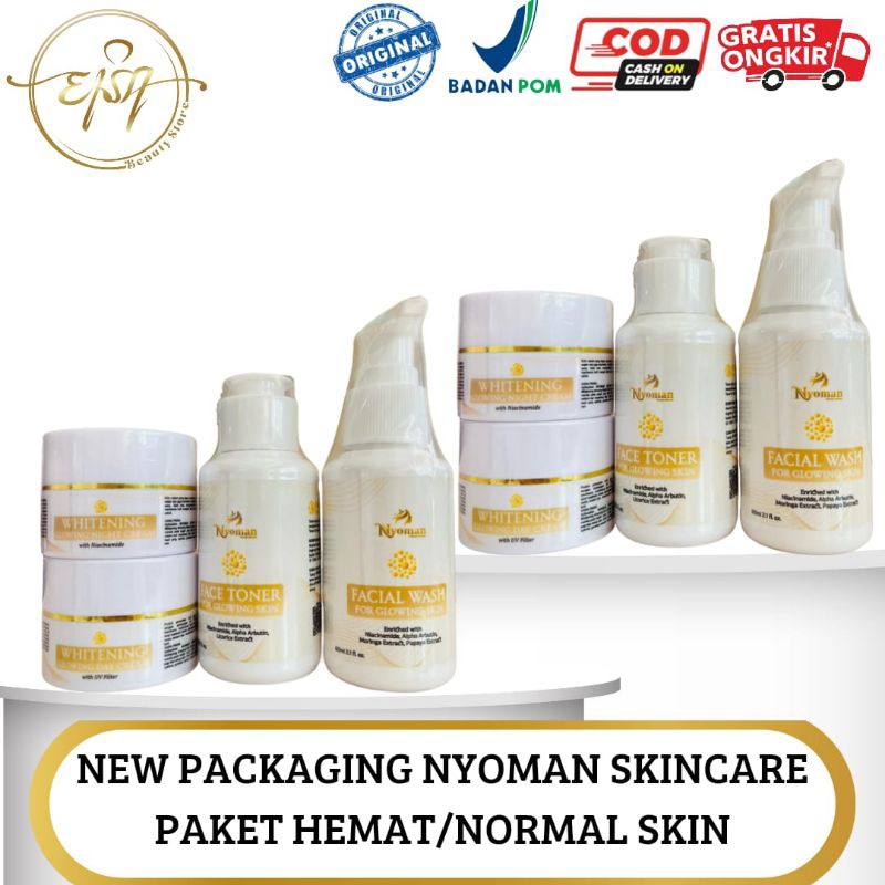 NEW PACKAGING Nyoman Skincare nyoman hemat|Normal Skin| Paket Nyoman hemat| Normal Skin series