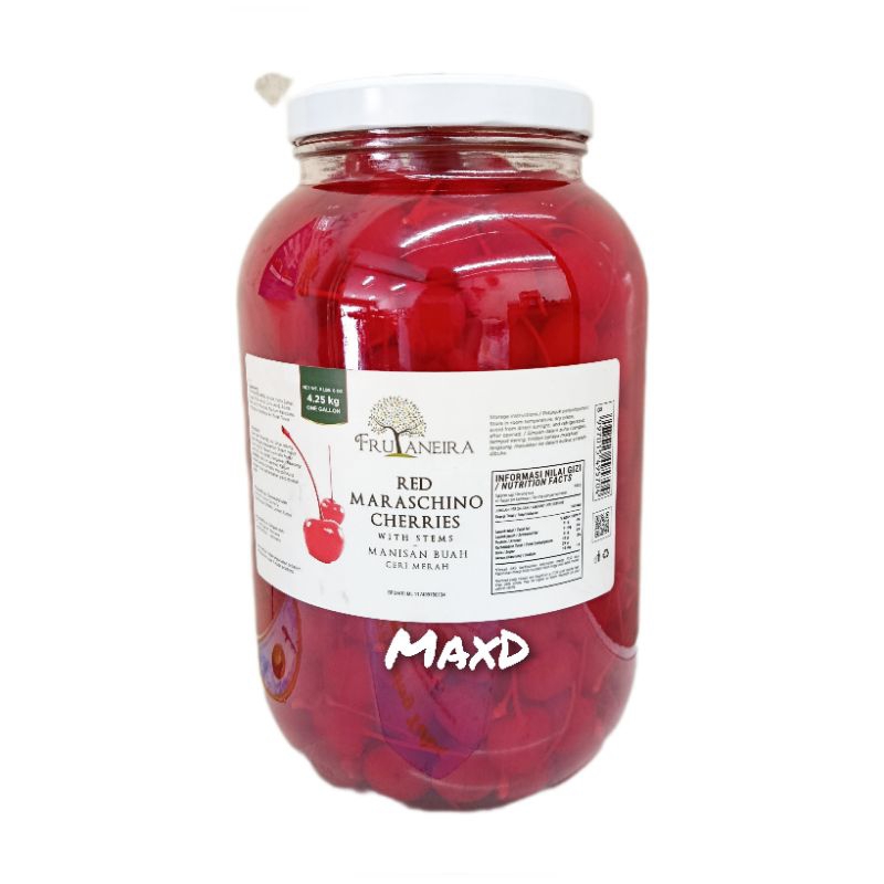 

Maraschino Cherries Manisan Buah Ceri Merah Repack 1 Biji / Buah