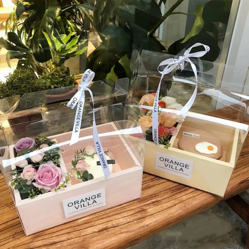 

Flower Cake Bloom Box PCV / Kotak Bunga / Buket Bunga / Bouquet