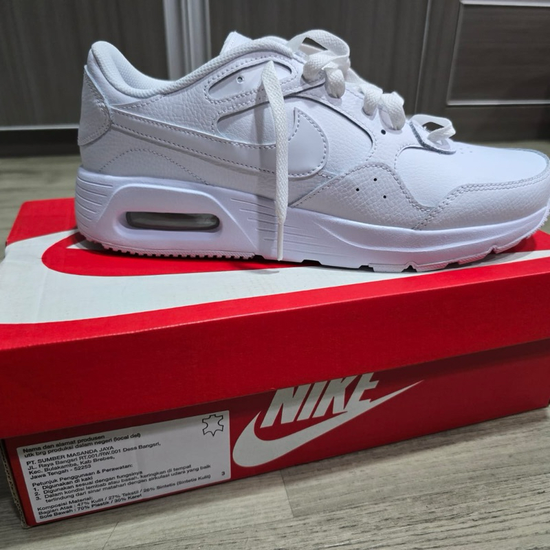 Sepatu Sneaker Unisex NIKE AIR  MAX SC LEATHER DH9636-101 size 42,5