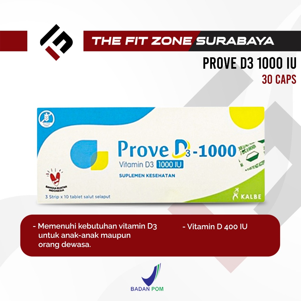 PROVE D3 1000IU Vitamin D3 1000iu Isi 30 Tablet Vitamin D3