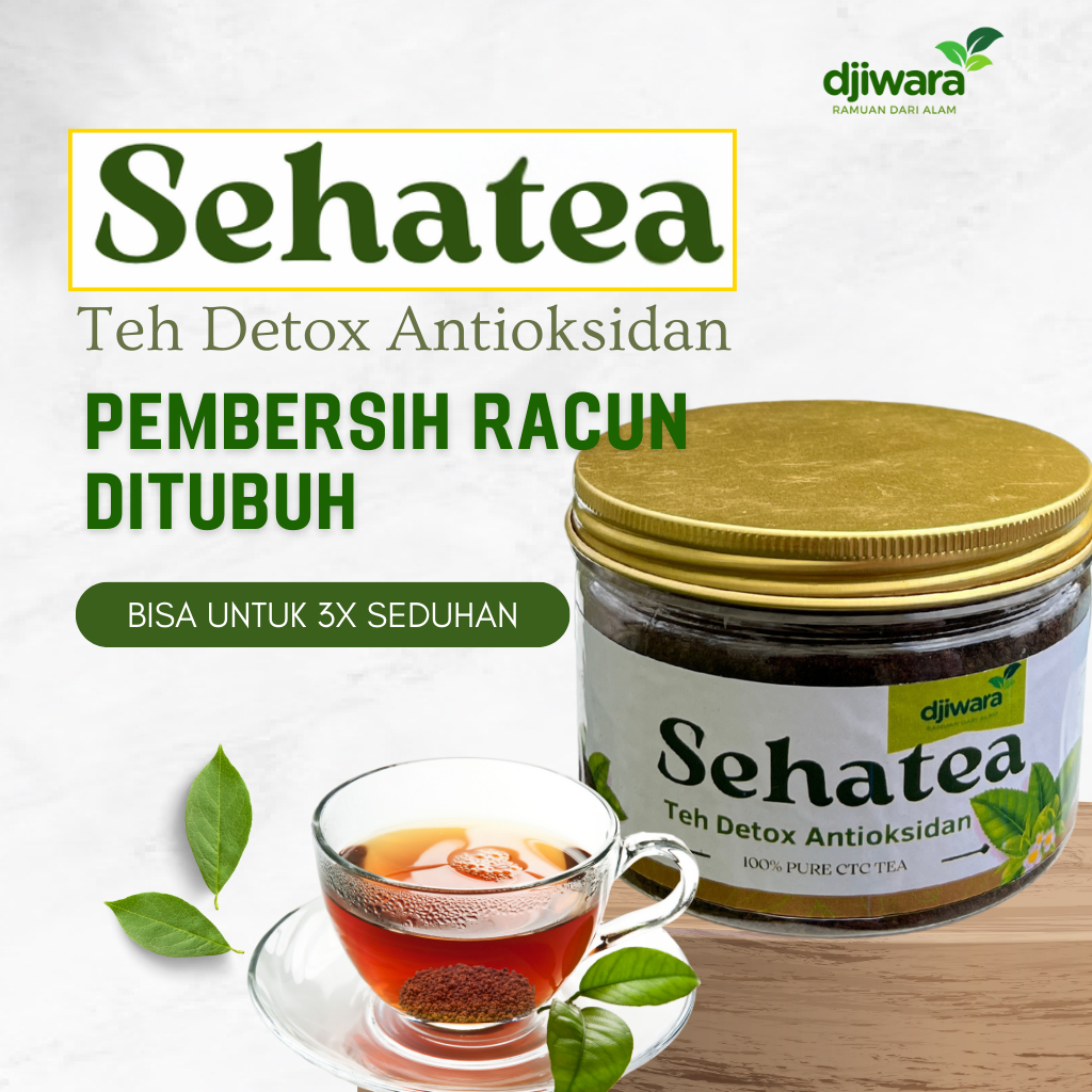 

Djiwara Sehatea – Teh Detox Herbal CTC | Kaya Antioksidan & Membersihkan Racun ditubuh
