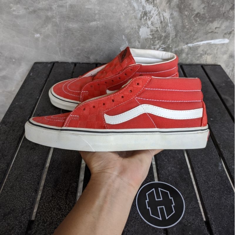 Vans SK8-mid checkerboard deboss